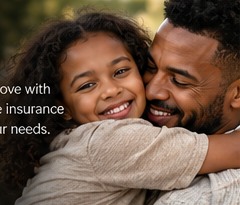 Black parent embracing a child
